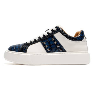 KAIMALONG Cow Leather Abrasion Resistant Lightweight Wear resistant And Lightweight Low top Skateboard Shoes Men's