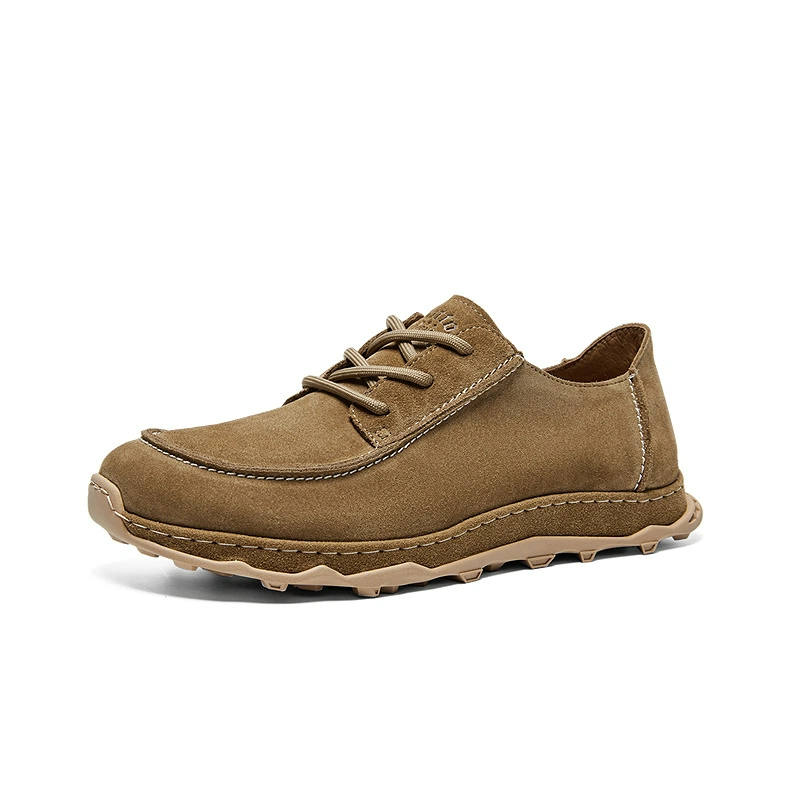 Hautton Jeans Cow Suede Fashion Vintage British, Comfortable And Trendy Classic And Versatile, Low Top, Casual Shoes
