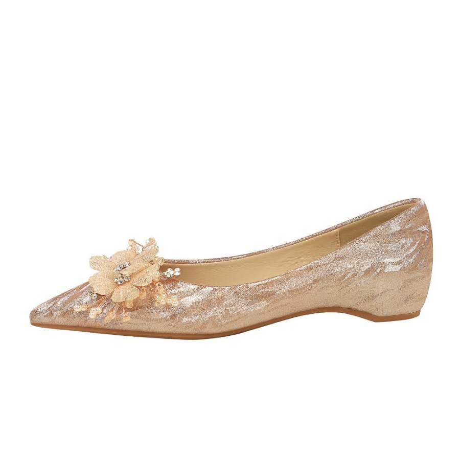 QITUMAUL Women's Casual Shoes Women's Champagne
