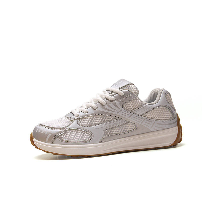 STUR YSN Slip Resistant Abrasion Resistant Low top Casual Shoes Unisex White Gray