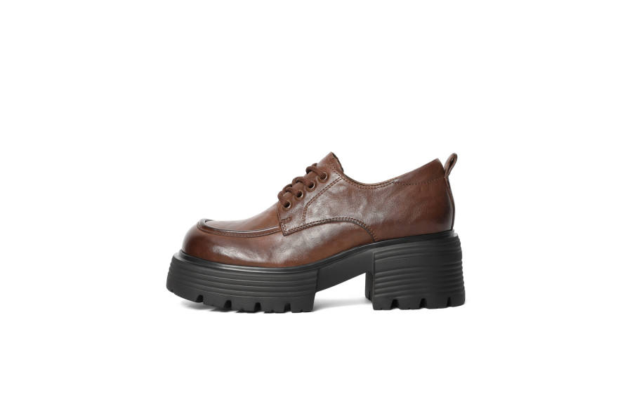 BELLE Cow Leather Casual Shoes 6CM Women's