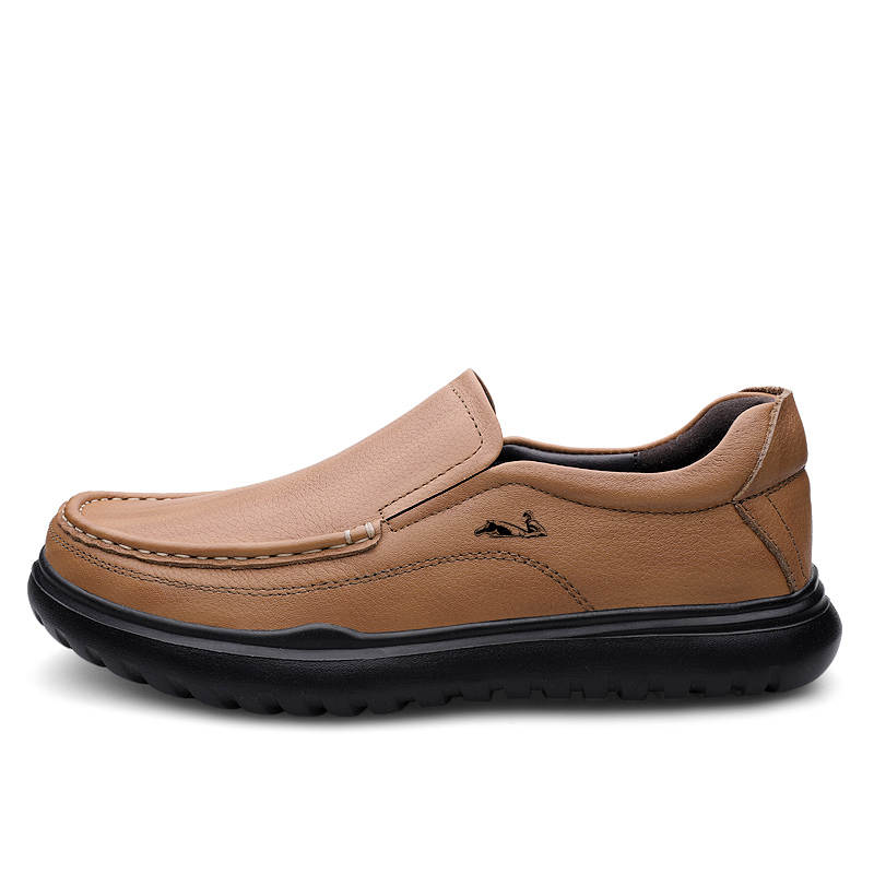 YINGLUNQISHI Top Grain Cow Leather Casual Shoes Men's