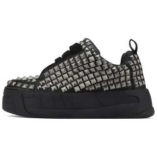Naked Wolfe Slide Stud Black Leather, Suede Slip Resistant Abrasion Resistant Slip Resistant Abrasion Resistant Low top