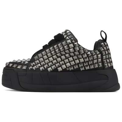 Naked Wolfe Slide Stud Black Leather, Suede Slip Resistant Abrasion Resistant Slip Resistant Abrasion Resistant Low top