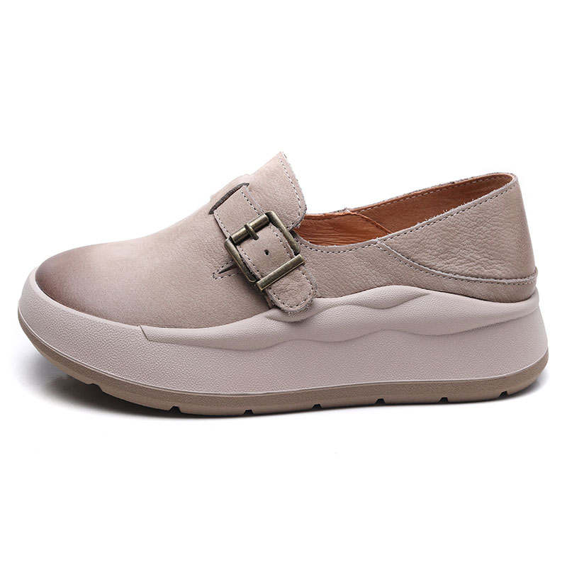KAQIAODI Cow Leather Casual Shoes Women's