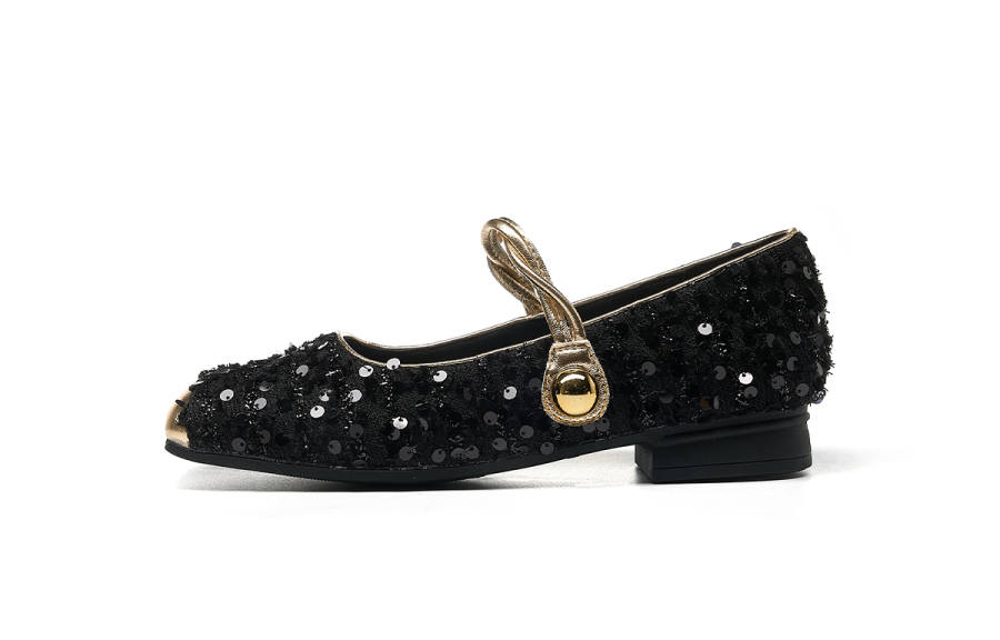 HLA Sequins Women's Casual Shoes Square Toe Low Vamp Slip on Premium Aesthetic Fashion Women's Shoes