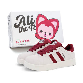 ALI THE FOX Skateboard Shoes Women's Low Top Blue/Beige