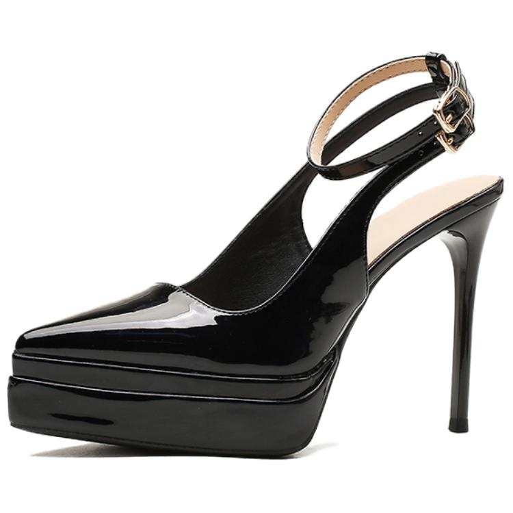 Zubumei High Heels Women's Black, Apricot