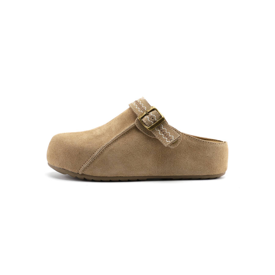 JOSINY Rubber Sole Closed Toe Slippers Women's Sand