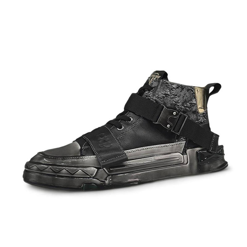 Devanro Devanro Top Grain Cow Leather Cushioning Height Increasing Abrasion Resistant Breathable Slip Resistant