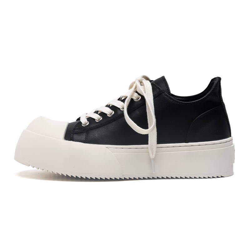 Dounkol Get Cool Microfiber Leather Casual Shoes Men's Black