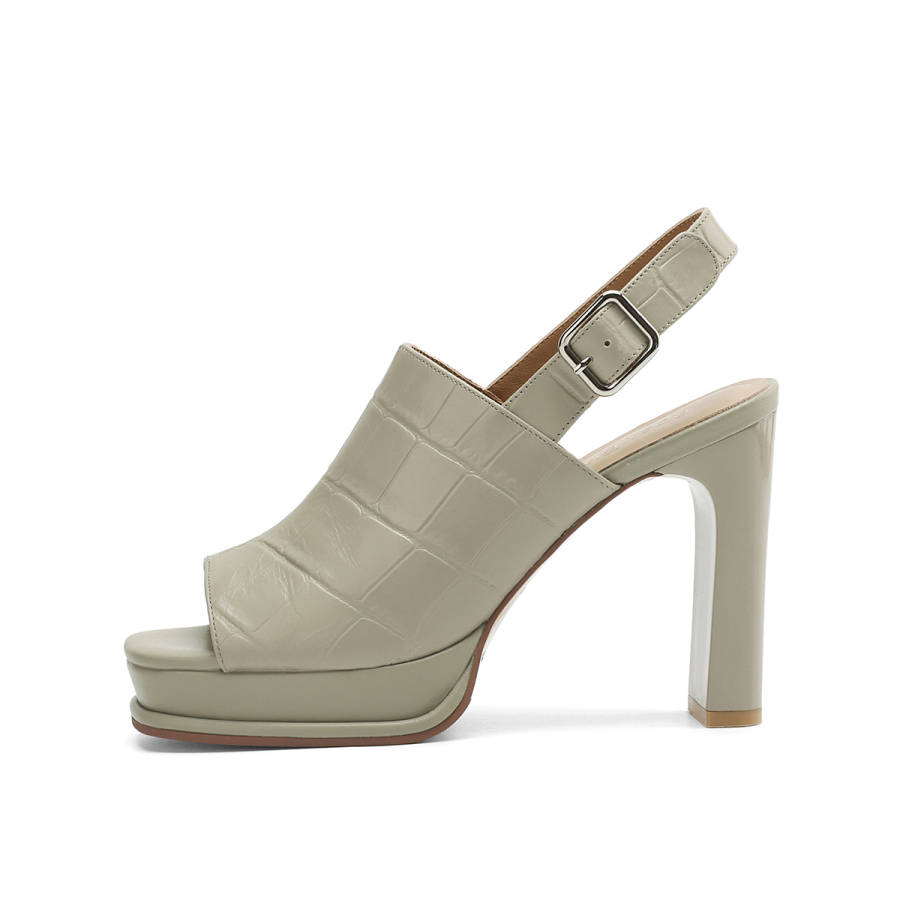 Rosa Bianca Top Grain Cow Leather One Strap Sandals Women's