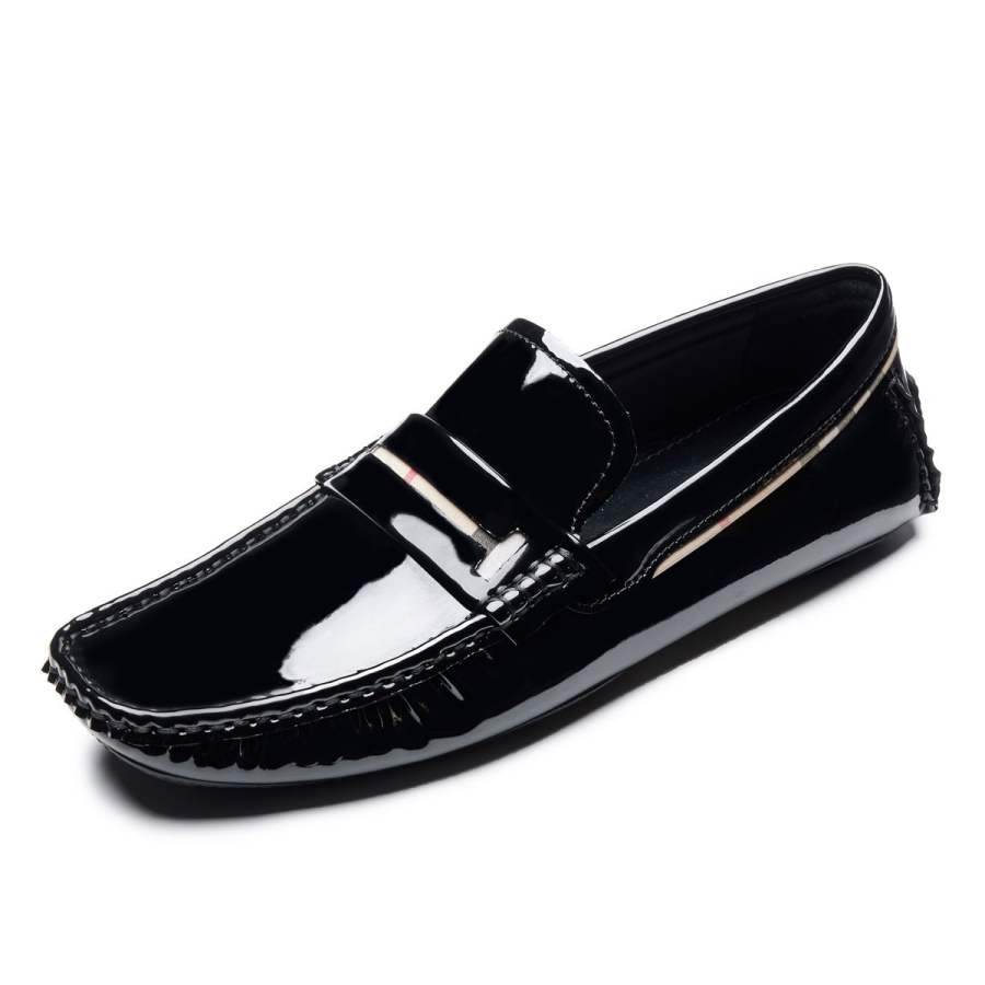 Brounvanm Brounvanm Microfiber Leather Casual Shoes Men's Black
