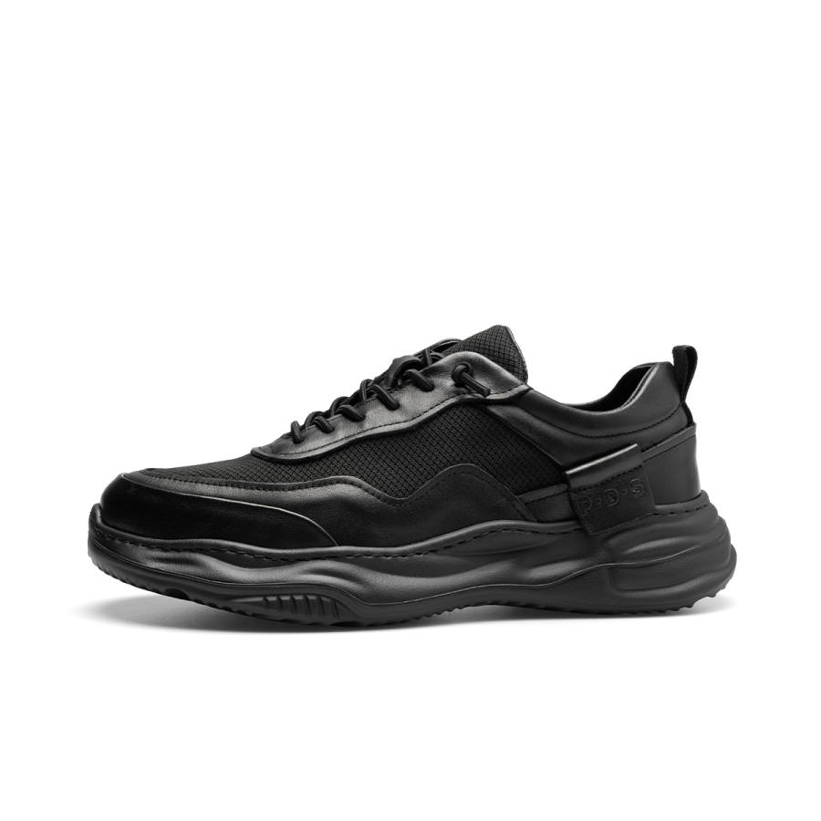 PARDASAUL Cow Leather Casual Shoes Men's Black