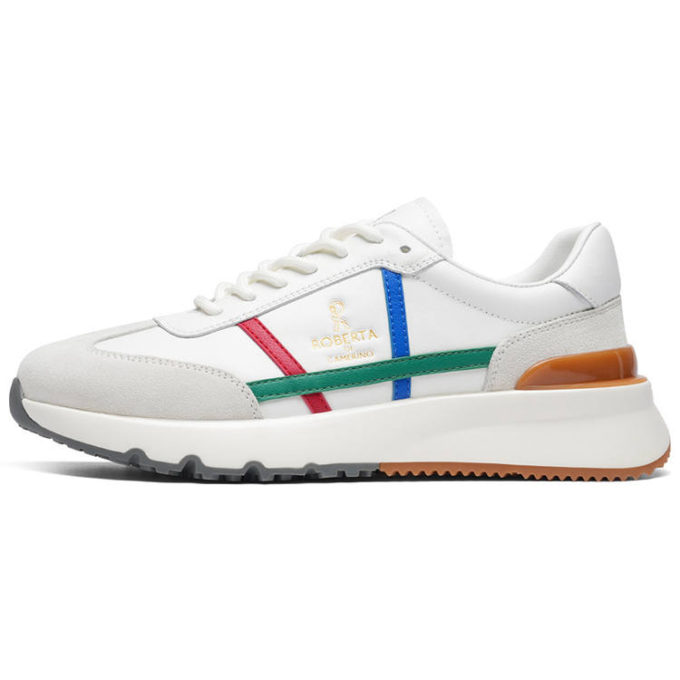 ROBERTA DI CAMERINO Low top Casual Shoes Men's White Gray