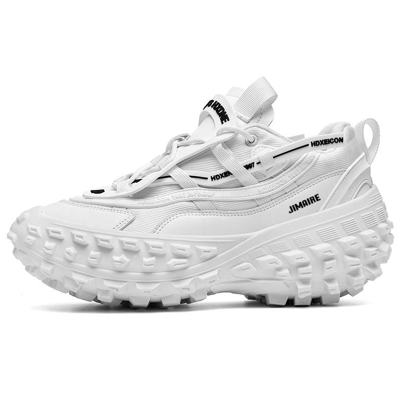 JINMAIWANG Microfiber Leather Low top Chunky Sneakers Men's