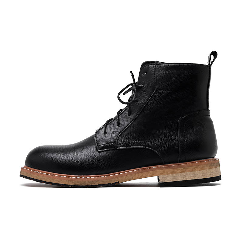 MODENGPAN MODENGPAN Microfiber Leather Ankle Boots 3cm Men's