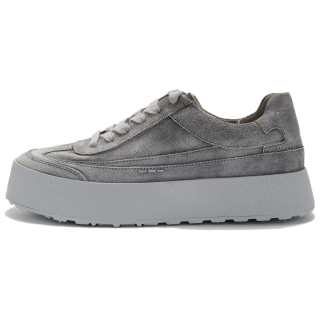 UNO FLATU Abrasion Resistant Lightweight Height Increasing Low top Skateboard Shoes Unisex Mist Gray