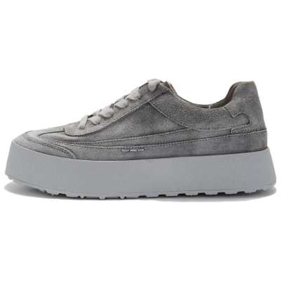 UNO FLATU Abrasion Resistant Lightweight Height Increasing Low top Skateboard Shoes Unisex Mist Gray