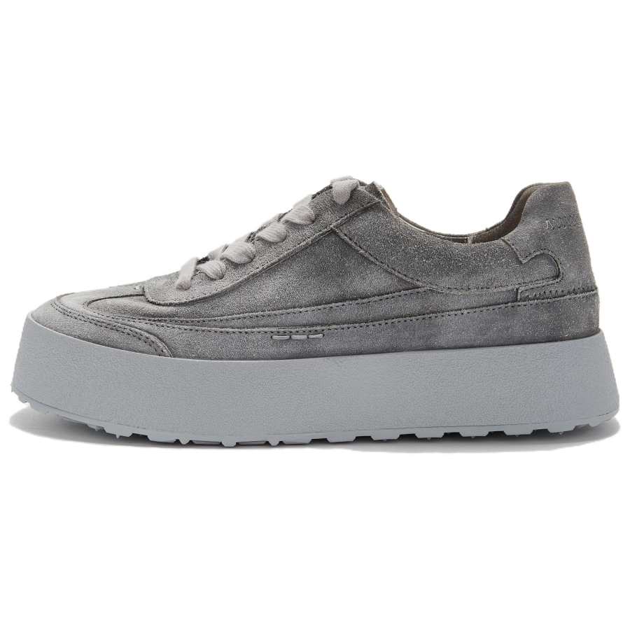 UNO FLATU Abrasion Resistant Lightweight Height Increasing Low top Skateboard Shoes Unisex Mist Gray