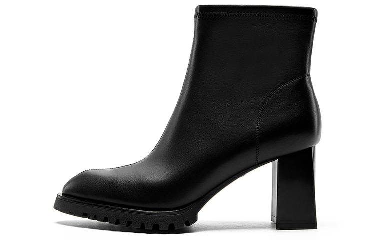NINE WEST Sheepskin Ankle Boots 7cm Women's
