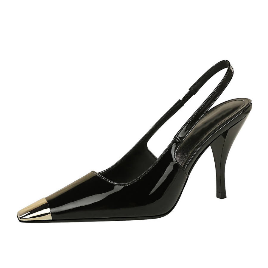 YAFEI XUANYU Patent Leather Slim Heel High Heels 9cm Women's