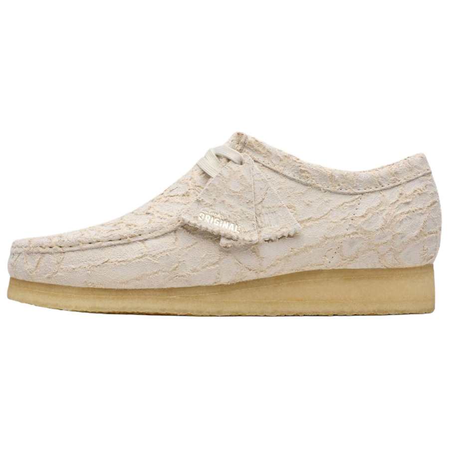 Clarks Wallabee Fashion Trend Casual Shoes Men's Beige