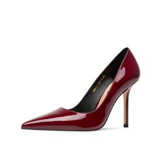 JOOC Cow Leather Slim Heel High Heels 7cm/9.5cm Women's