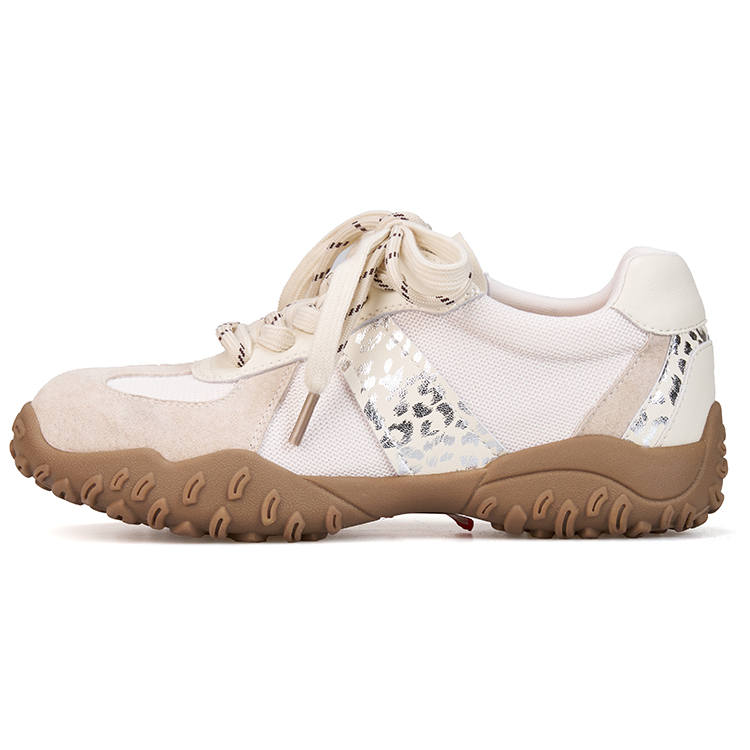 Joy&Mario Synthetic Leather Breathable And Lightweight Low top Casual Shoes Women's Beige