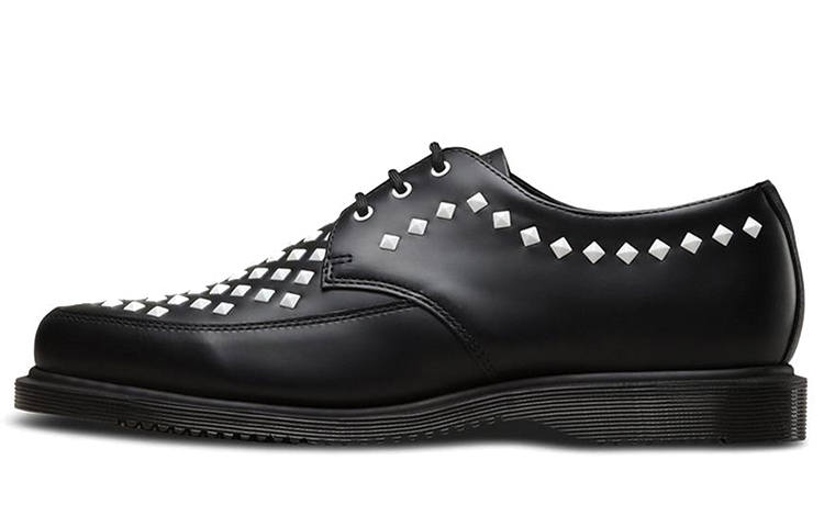 Dr.Martens Casual Leather Shoes Men's Low Top Black/White
