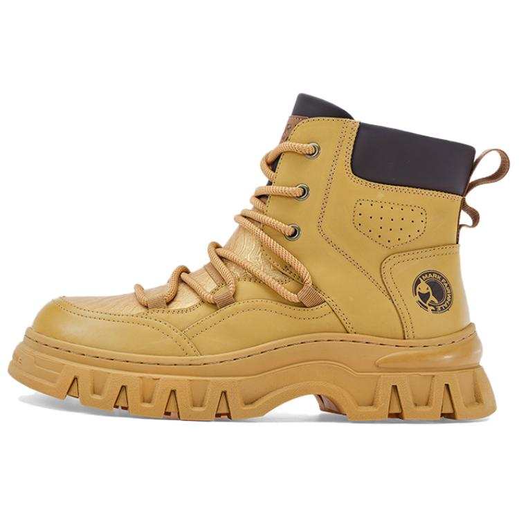 FAIRWHALE Synthetic Leather Short Combat Boots Men's