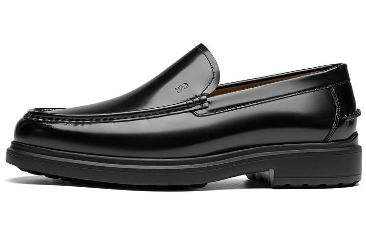 Roberta Di Camerino Casual Leather Shoes Men's Low Top Black