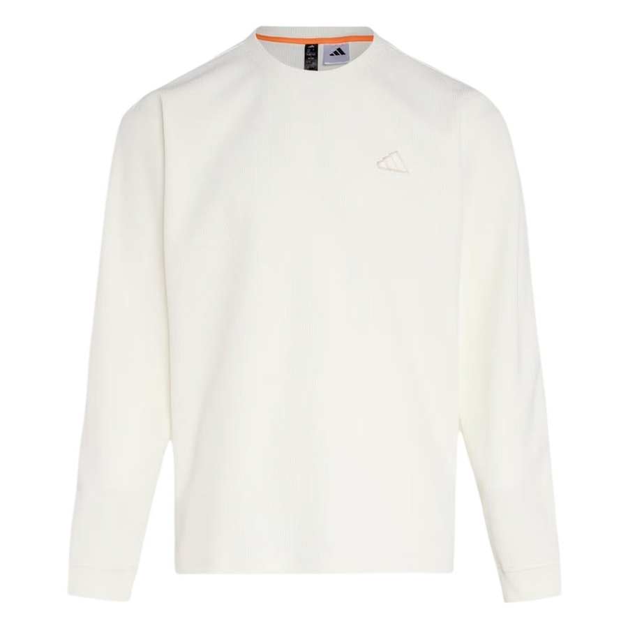 Adidas Adidas T Shirts Men's White Crew Neck Moderate Straight Fit