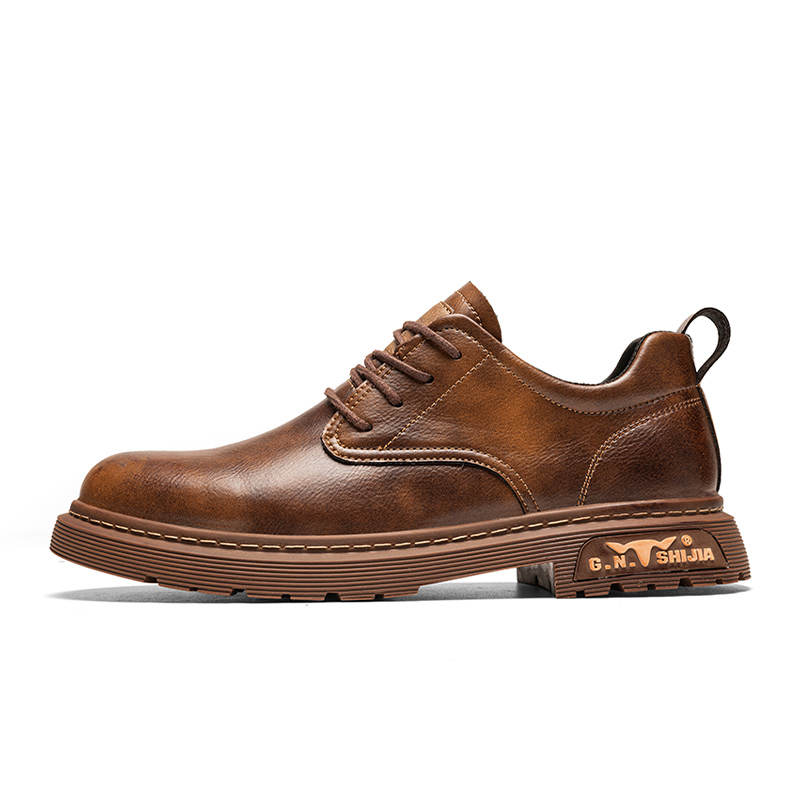 G.N.SHIJIA Cow Split Leather Casual Shoes Men's