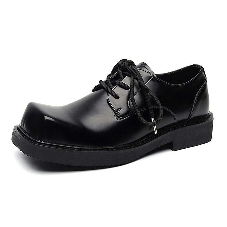 KAQIAODI Microfiber Leather Fashion Trend Casual Shoes Men's Black