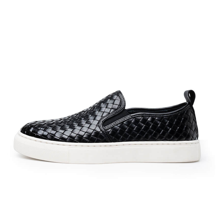 FED Top Grain Cow Leather Low top Skateboard Shoes Men's Black