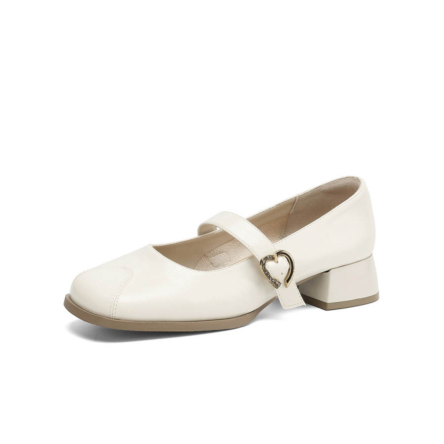 DAPHNE DAPHNE Mary Jane Shoes Women's White