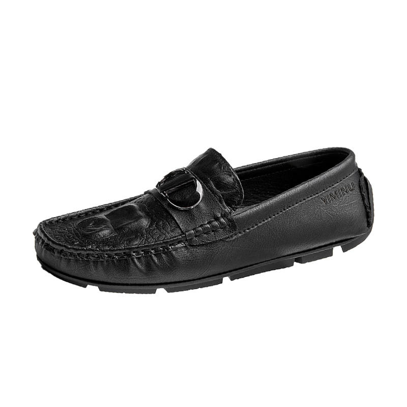 YIMINU Men's Casual Shoes Men's Low Top Black