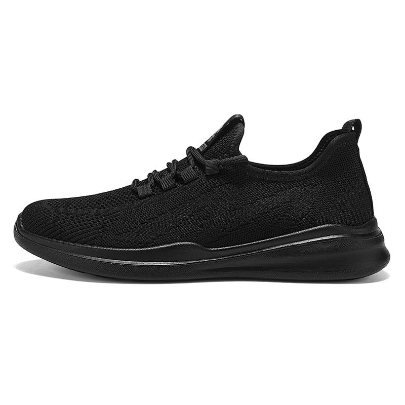 Mulinsen Summer Refreshing, Black Warrior, Flyknit Sports, Lightweight Comfortable, Minimalist Fashion, Mesh Shoes