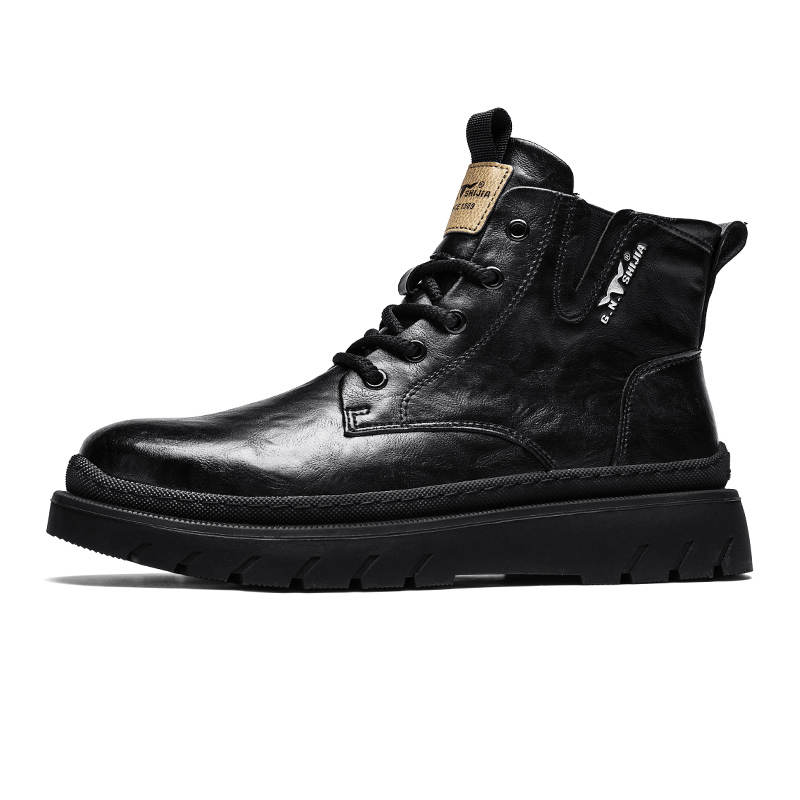 G.N.SHIJIA Ankle Boots Men's Black/Brown
