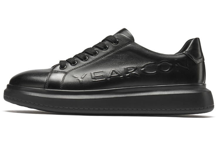 YEARCON Easy Step Collection Top Grain Cow Leather Stylish Skateboarding Shoes Men's