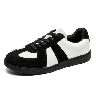 BAILUNHAN Cow Split Leather Slip Resistant Slip Resistant Low top Skateboard Shoes Men's