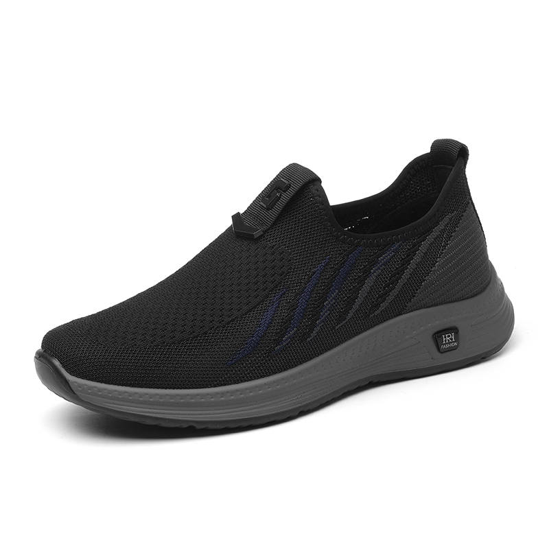 XINNUO Fabric Low top Casual Shoes Men's Black