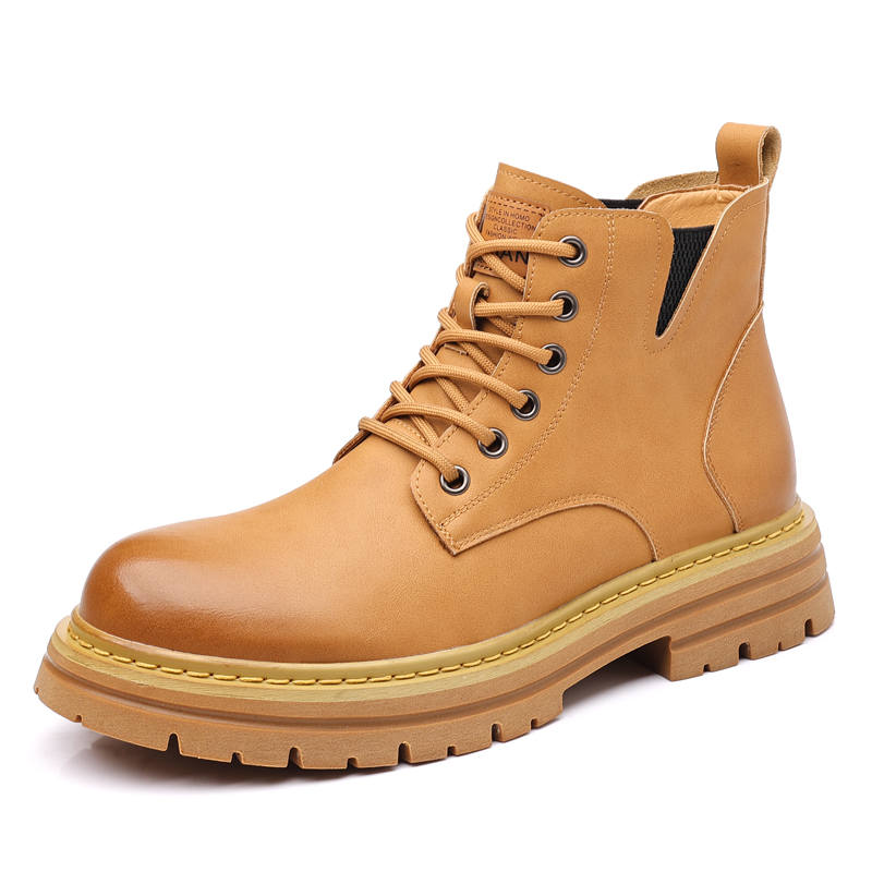 Shanpijiang PU Short Combat Boots Men's