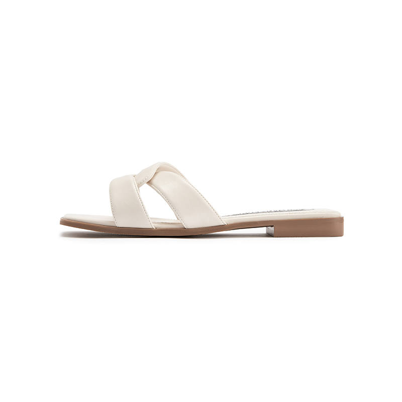 TOOMANYSHOES Slide Slippers Women's White