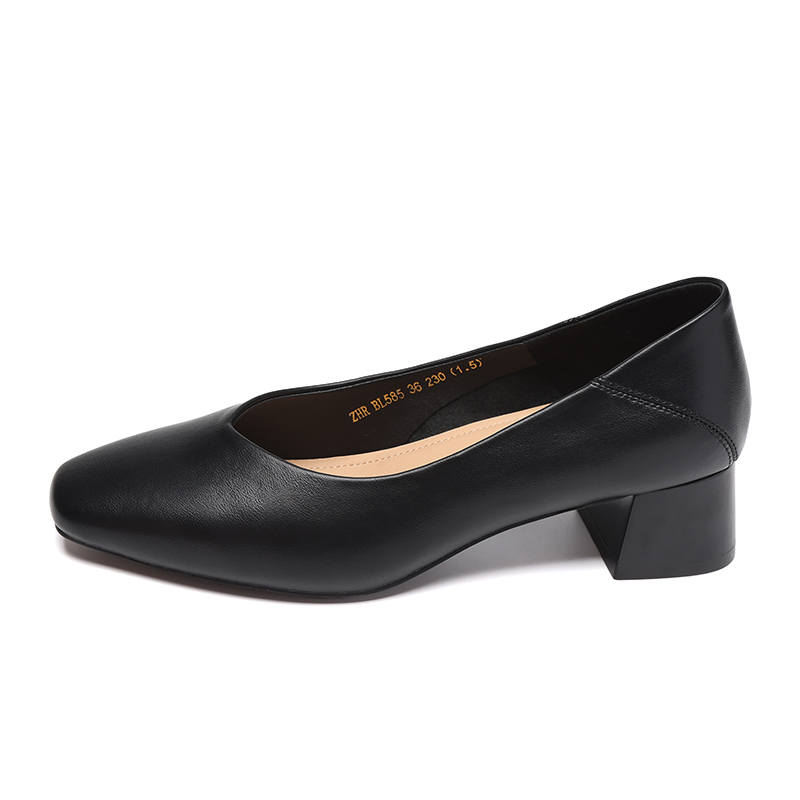 ZHR Chunky Heel High Heels 4cm Women's