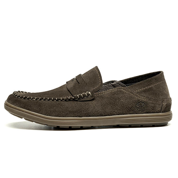 LEAVELAND Men's Casual Shoes Men's Low Top Black/Khaki
