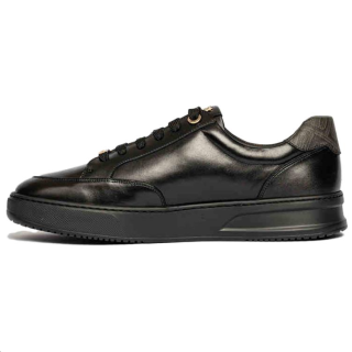 DIKENI Cow Leather Slip Resistant Abrasion Resistant Slip Resistant Abrasion Resistant Low top Skateboard Shoes Men's