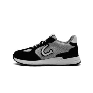 GISONRIKE Textile, Split Cow Leather Slip Resistant, Breathable, Lightweight Low top Casual Shoes Men's