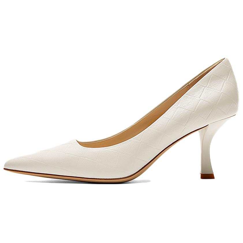 NINE WEST Sheepskin Slim Heel High Heels 7cm Women's